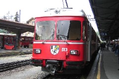 RhB (Rhätische Bahn), St. Mortiz, 10. July 2004